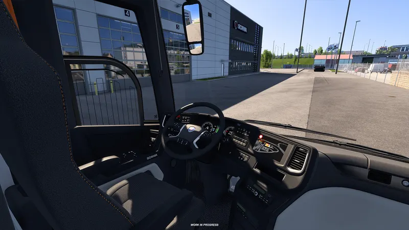 Scania Touring coach cockpit in Euro Truck Simulator 2