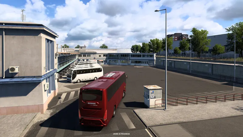 Reworked bus station in Euro Truck Simulator 2 Coaches