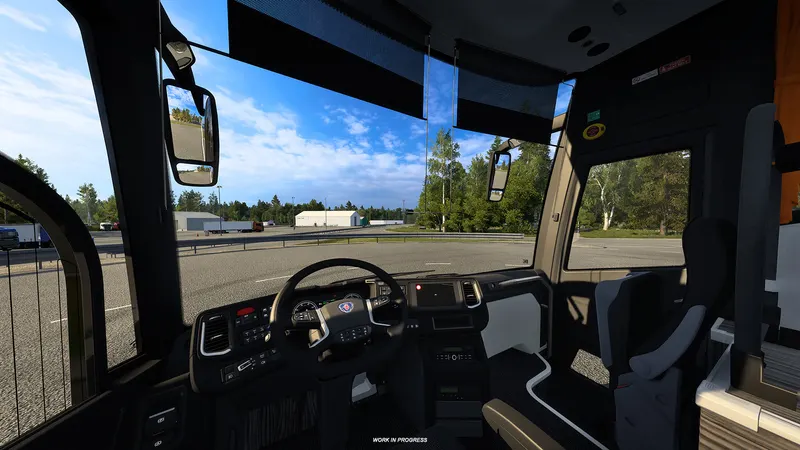 Scania Touring driver's cockpit in Euro Truck Simulator 2 Coaches