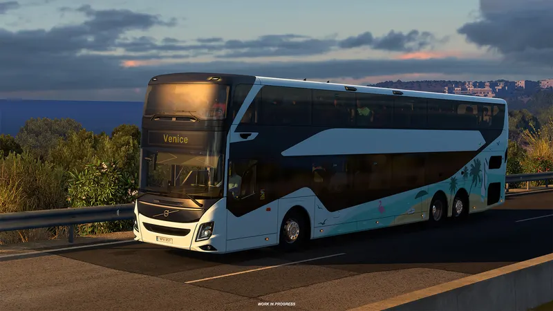 Volvo 9700 Double Decker coach in Euro Truck Simulator 2 Coaches