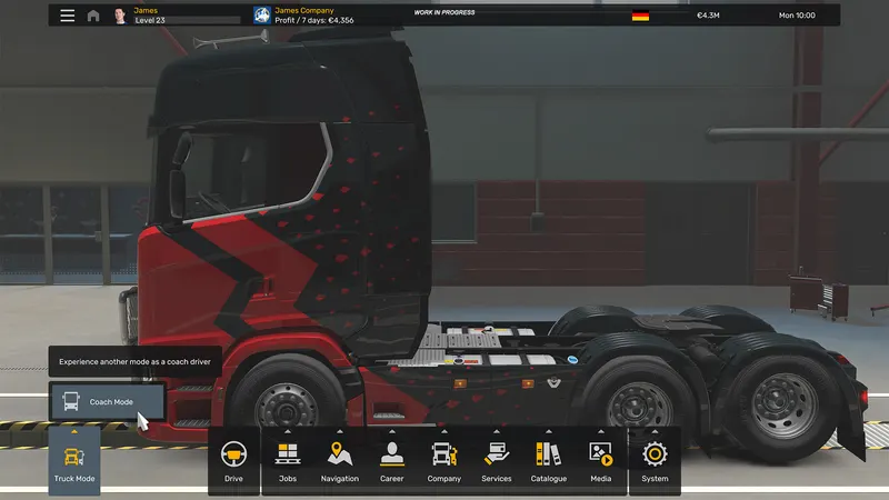 ETS 2 Coaches and ATS Road Trip: How Mode Switch Works: screenshot